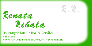 renata mihala business card